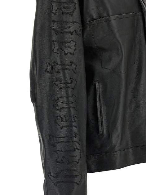 Balenciaga Black Buffalo Leather Leather Jacket