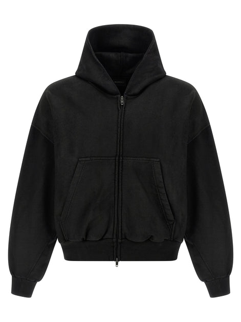 Balenciaga Black Cotton Sweatshirt