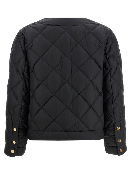 Max Mara Black Polyamide Full-Length Jacket