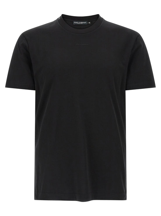 Dolce & Gabbana Black Cotton T-Shirt