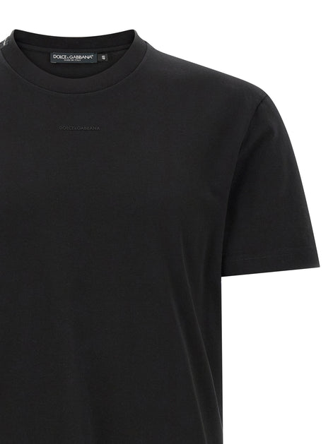 Dolce & Gabbana Black Cotton T-Shirt