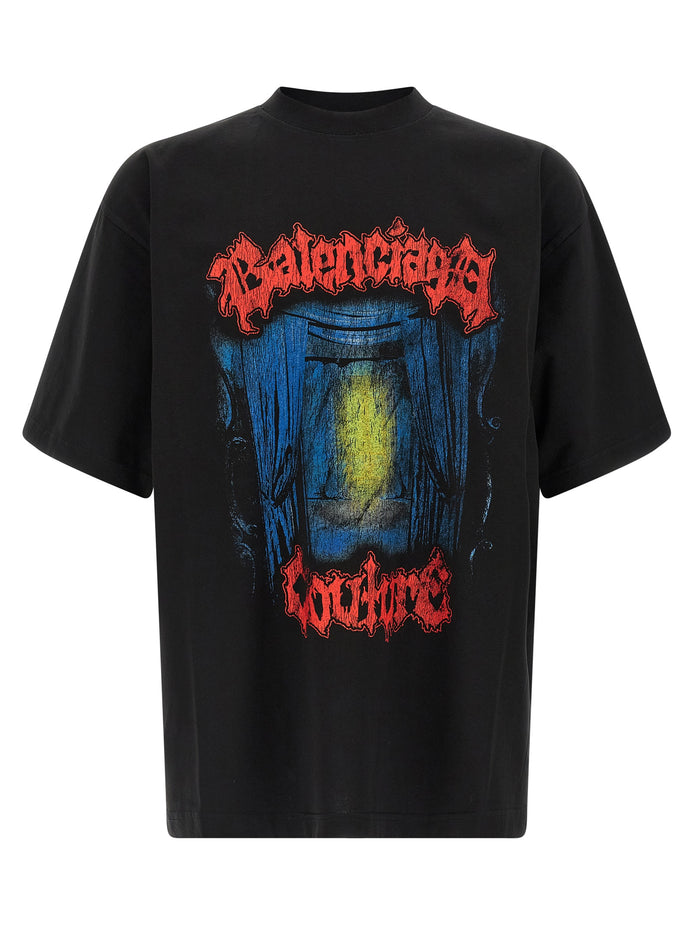 Balenciaga Black Cotton T-Shirt