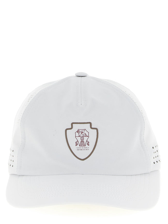 Brunello Cucinelli White Nylon Cap (Baseball Hat)