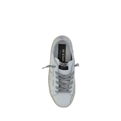 Golden Goose White Calf Leather Bos Taurus Low Top Sneakers