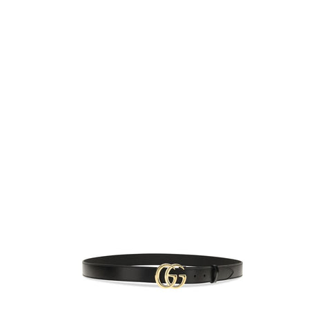 Gucci Black Calf Leather Bos Taurus Regular Belt