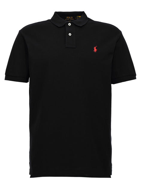 Polo Ralph Lauren Black Cotton Polo Shirt