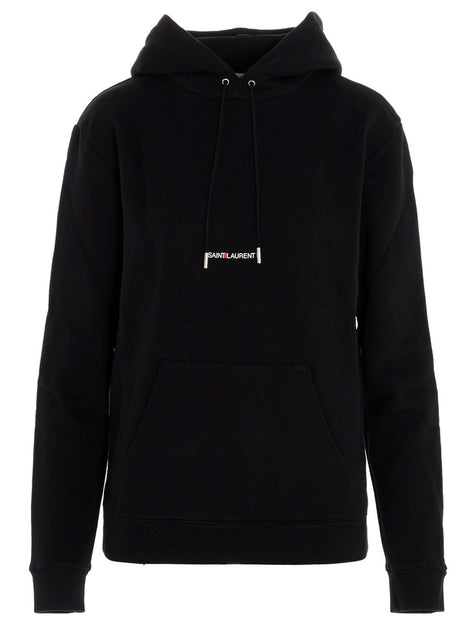 Saint Laurent Black Cotton Sweatshirt