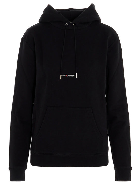 Saint Laurent Black Cotton Sweatshirt