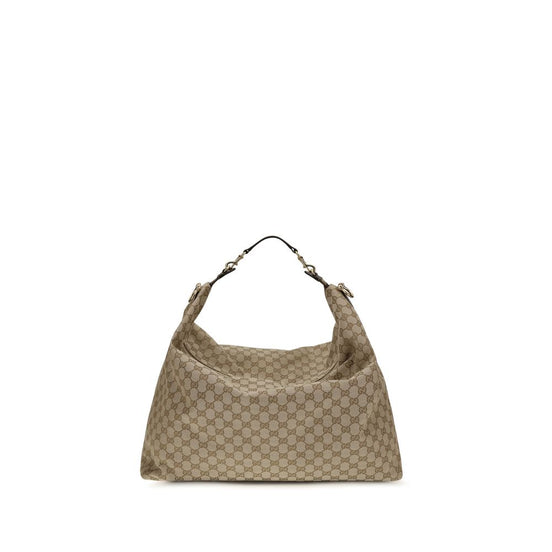 Gucci large Brera Beige Fabric Shoulder Bag