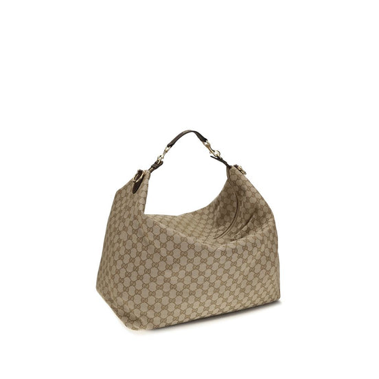 Gucci large Brera Beige Fabric Shoulder Bag
