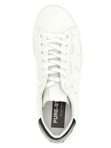 Golden Goose Blue Cowhide Low Top Sneakers