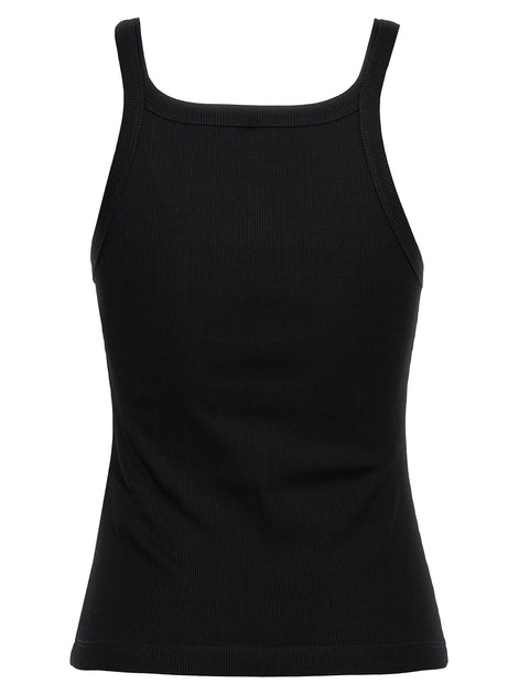 Fendi Black Cotton Sleeveles T-Shirt