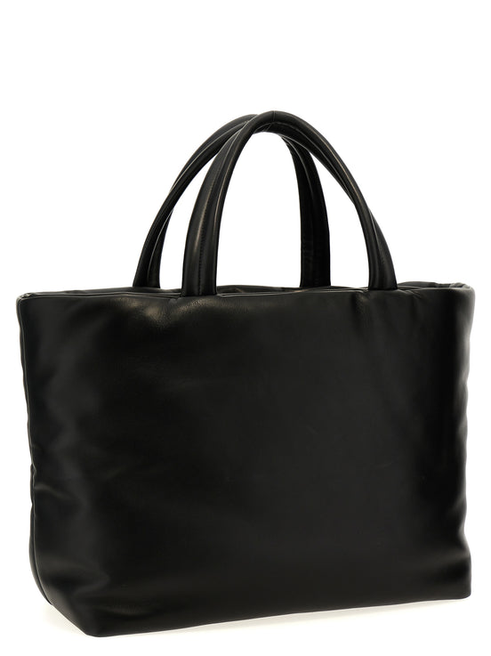 Saint Laurent Black Lamb Leather Tote Bag