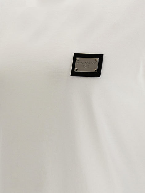 Dolce & Gabbana White Cotton T-Shirt
