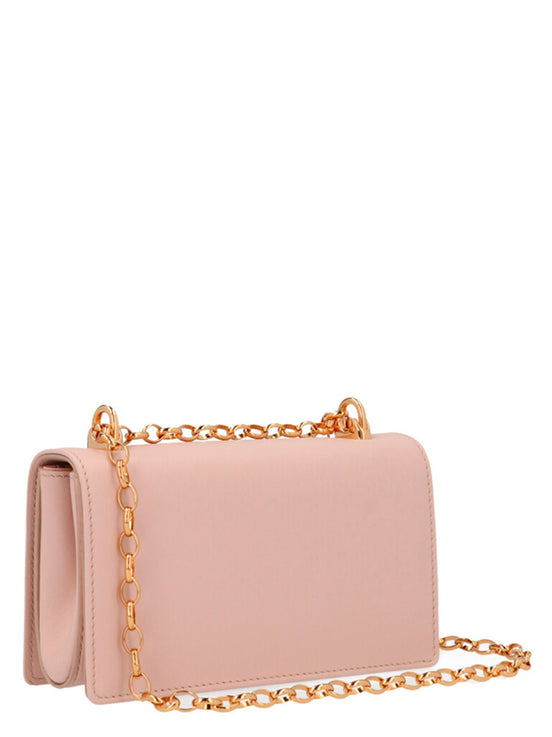 Dolce & Gabbana DG Girl Pink Lamb Leather Crossbody Bag