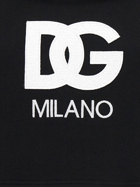 Dolce & Gabbana Black Cotton Hoodie