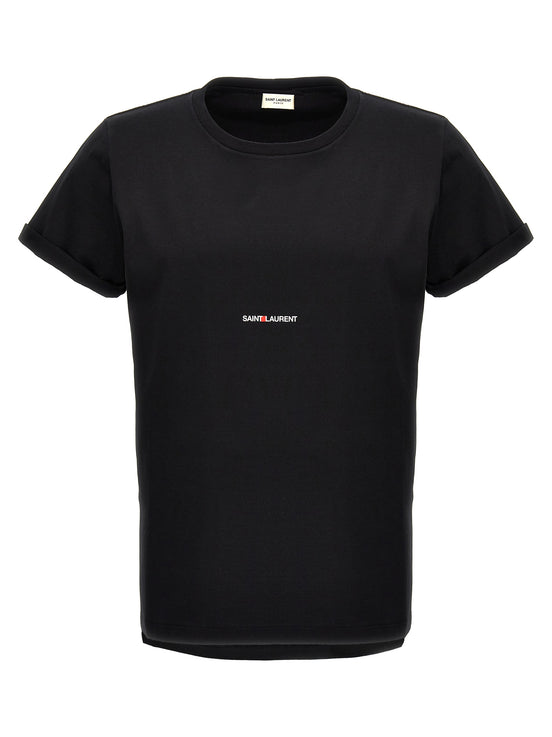 Saint Laurent Black Cotton T-Shirt