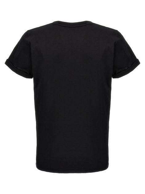 Saint Laurent Black Cotton T-Shirt
