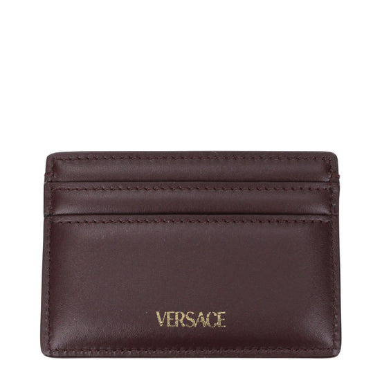 Versace Brown Leather Cardholder