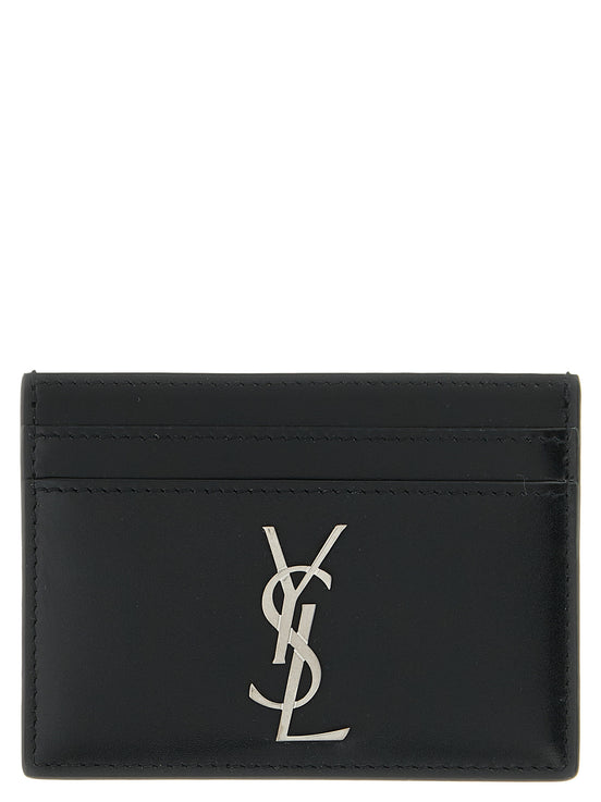 Saint Laurent Cassandre Black Calfskin Cardholder