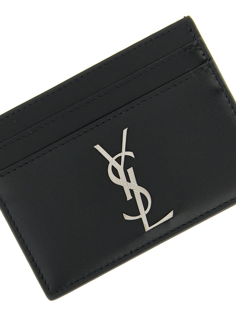 Saint Laurent Black Calfskin Cardholder