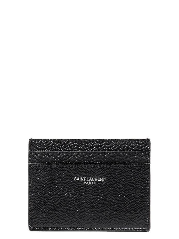 Saint Laurent Black Leather Cardholder