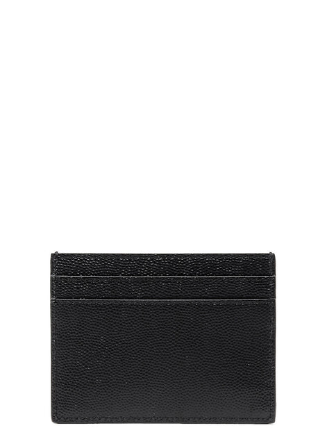 Saint Laurent Black Leather Cardholder