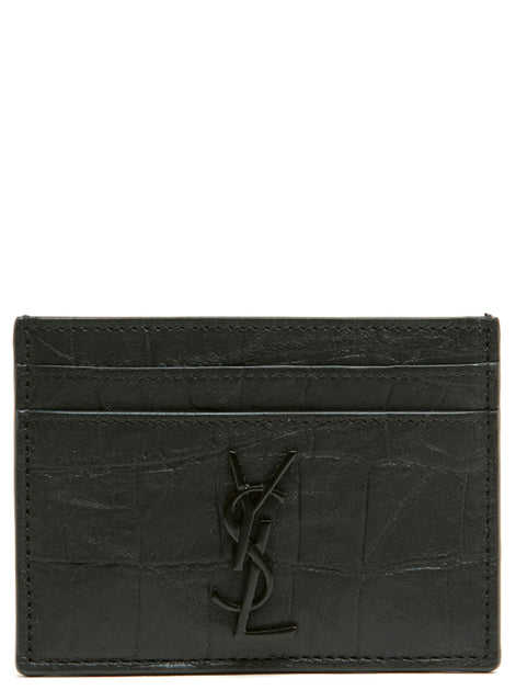 Saint Laurent Black Lambskin Cardholder