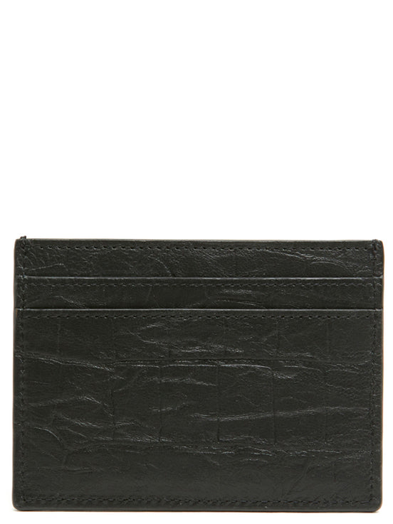 Saint Laurent Black Lambskin Cardholder