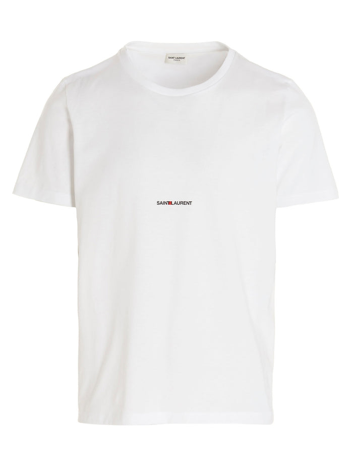 Saint Laurent White Cotton T-Shirt