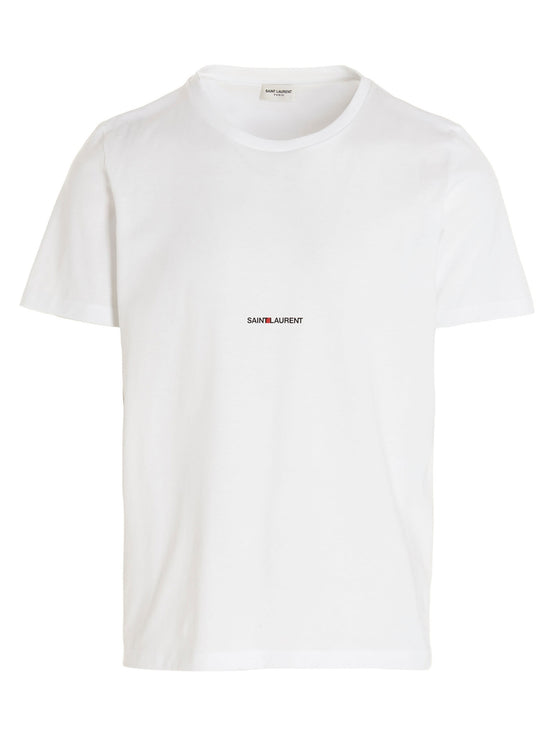 Saint Laurent White Cotton T-Shirt