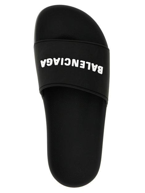 Balenciaga Bicolor Plastic Slides