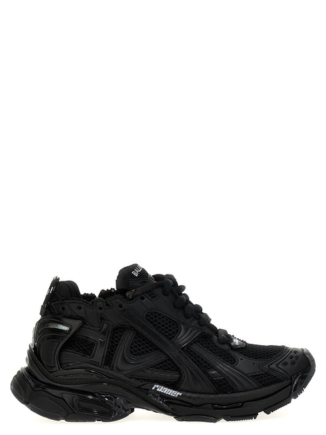 Balenciaga Black Polyester Athletic Sneakers