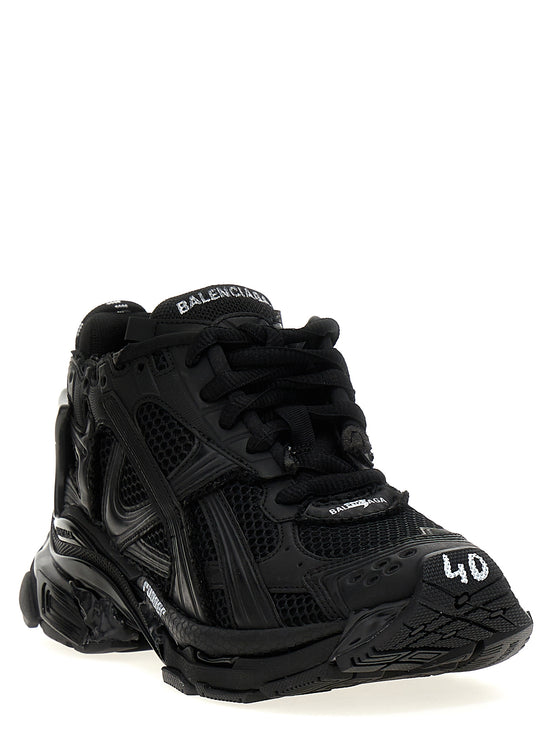 Balenciaga Runner Black Polyester Athletic Sneakers