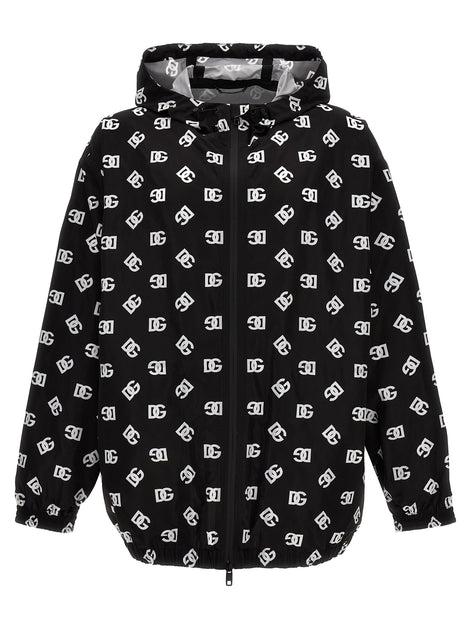 Dolce & Gabbana Bicolor Polyester Shell Jacket