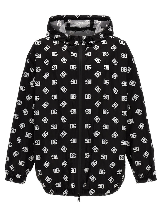 Dolce & Gabbana Bicolor Polyester Shell Jacket
