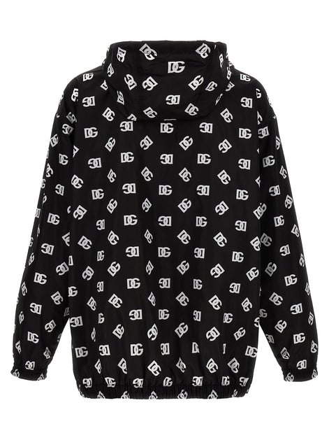 Dolce & Gabbana Bicolor Polyester Shell Jacket