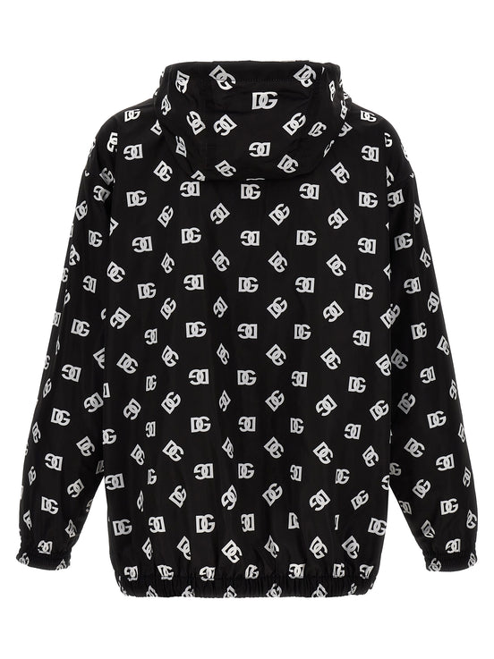 Dolce & Gabbana Bicolor Polyester Shell Jacket