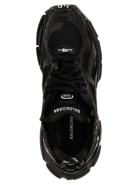 Balenciaga Black Polyester Athletic Sneakers