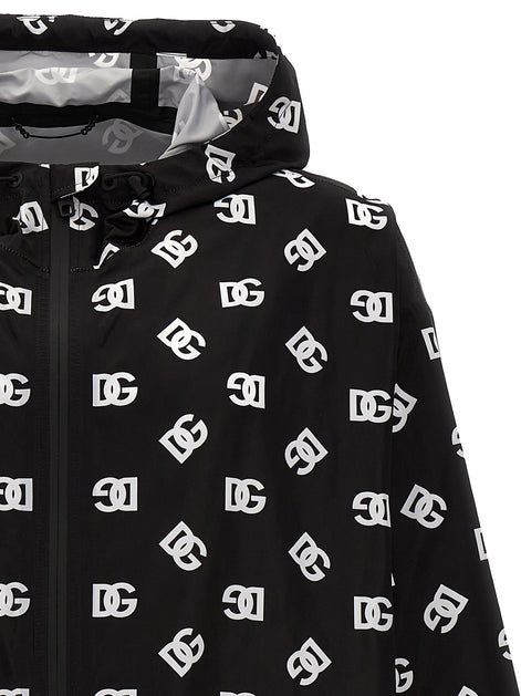 Dolce & Gabbana Bicolor Polyester Shell Jacket