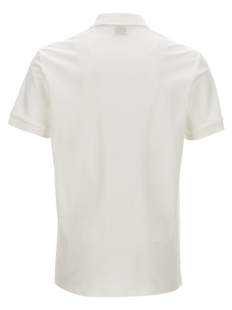 Burberry White Cotton Polo Shirt
