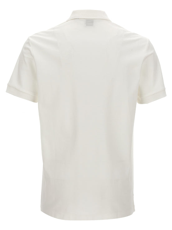 Burberry White Cotton Polo Shirt