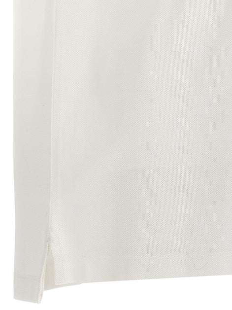Burberry White Cotton Polo Shirt