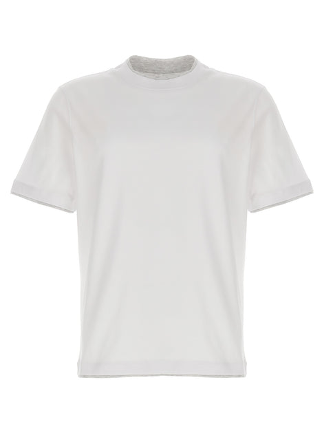 Brunello Cucinelli White Cotton T-Shirt