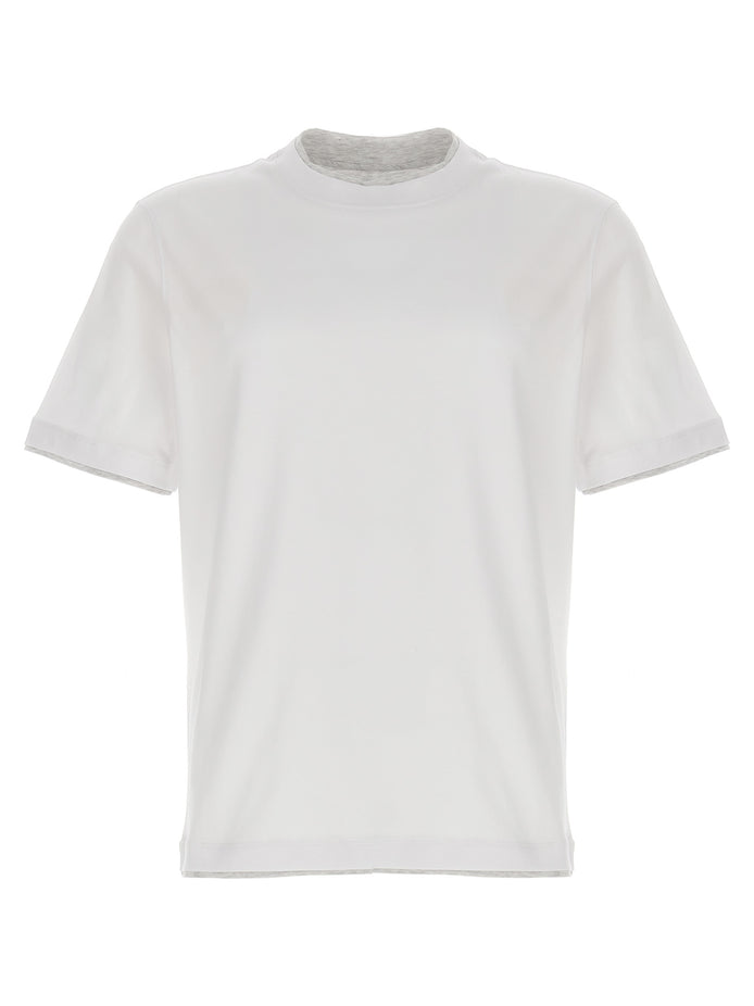 Brunello Cucinelli White Cotton T-Shirt
