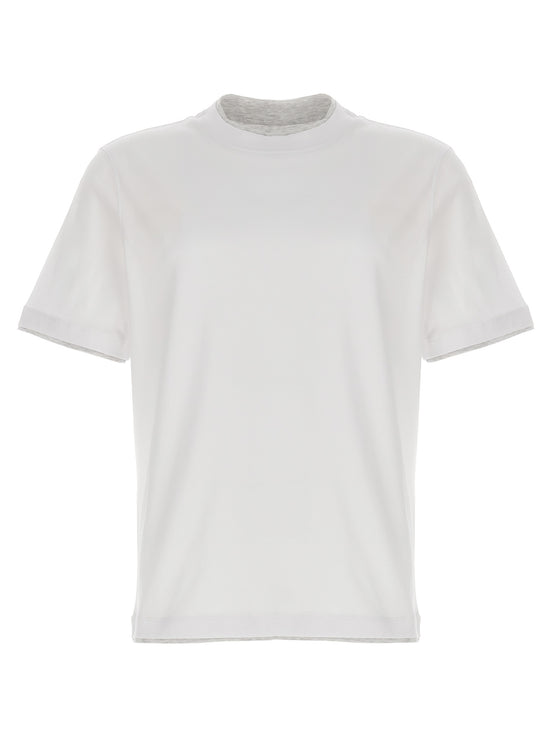 Brunello Cucinelli White Cotton T-Shirt