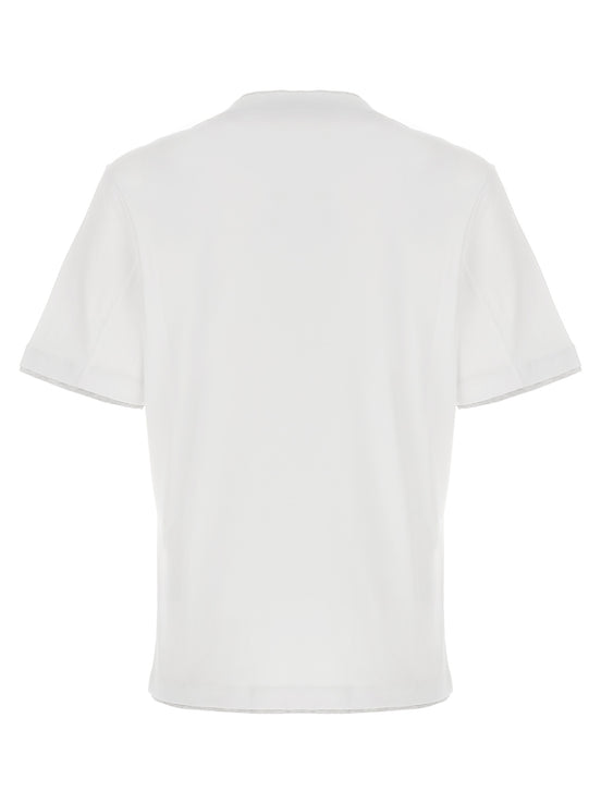 Brunello Cucinelli White Cotton T-Shirt