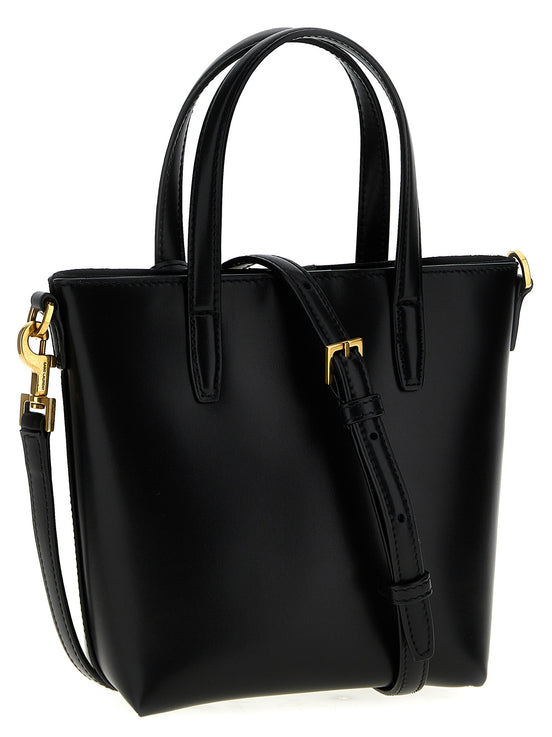 Saint Laurent Black Calfskin Tote Bag