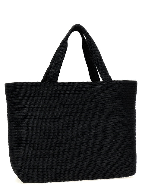 Saint Laurent Black Viscose Tote Bag