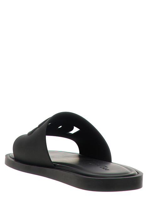 Dolce & Gabbana Black Polyethylene Slides